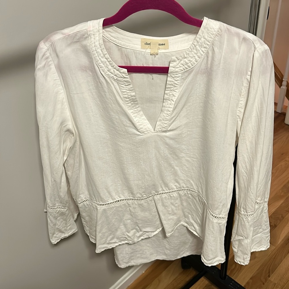 Cloth & Stone white blouse - medium